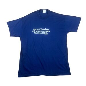 Vintage Holoubek Mellow Mail Age & Treachery Tee Single Stitch Mens XL USA Made